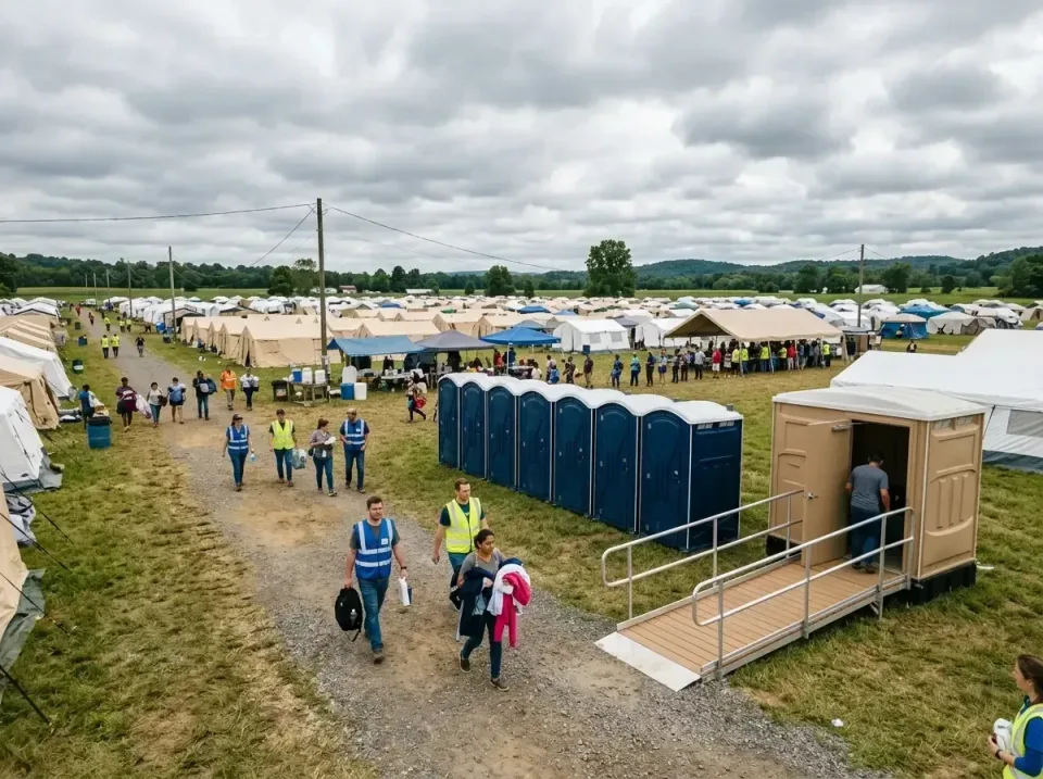 disaster-relief-camp-restrooms-010 — frequently asked questions, Dumpster & Portable Bathrooms Rental in Fowler, IN